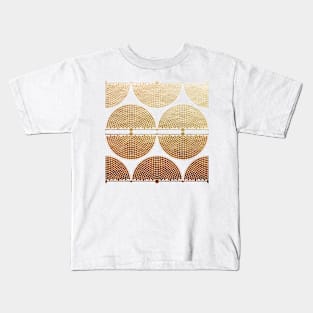 Gold Muisca Pattern Kids T-Shirt